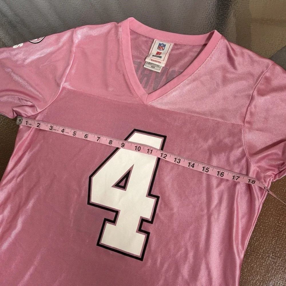 Brett Favre Green Bay Packers Womens Jersey Medium Pink NFL Football Sporty Cute - Picture 5 of 6